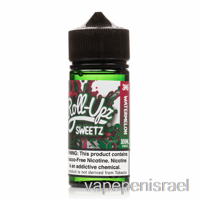 פאנץ' חד פעמי Vape Israel אבטיח - רול-אפ מיץ - 100 מ"ל 0 מ"ג
